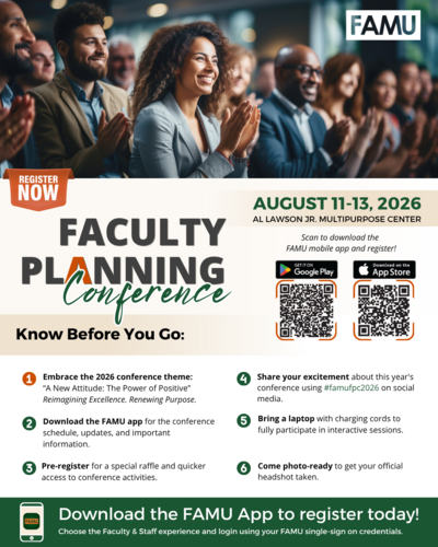 2026 Faculty PrePlanning Conference Flyer