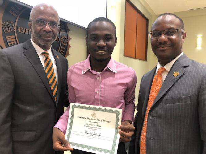 Abioye with FAMU President Dr. Larry Robinson