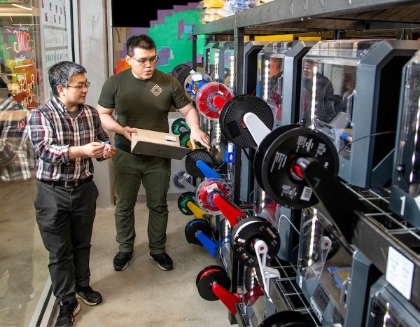 wang in printer room