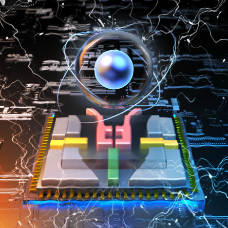 photo illustration of qubit