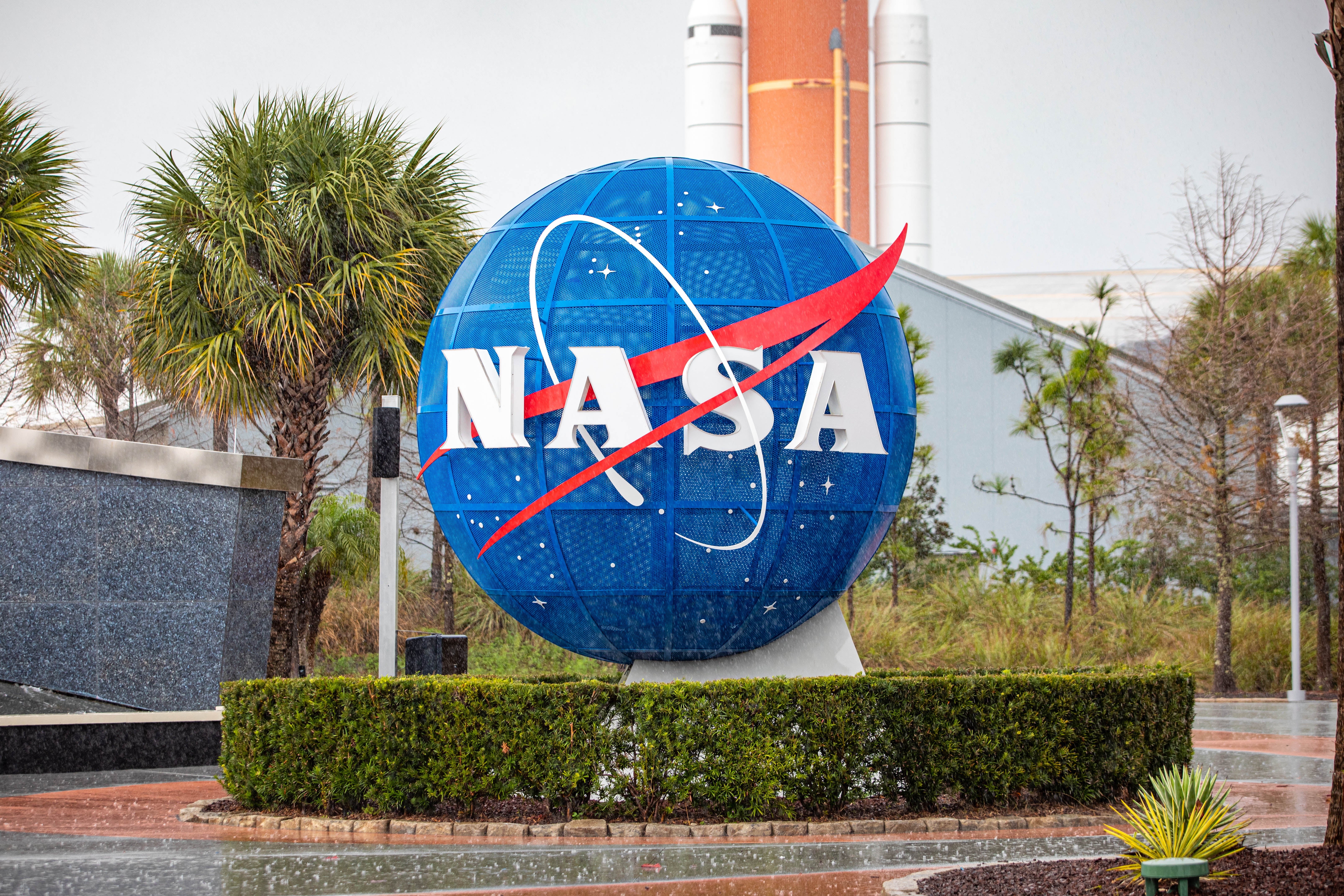 NASA logo outside background.