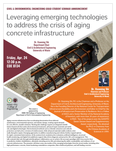 Xianming Shi seminar flyer