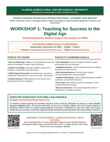 FAMU Workshop PDF flyer