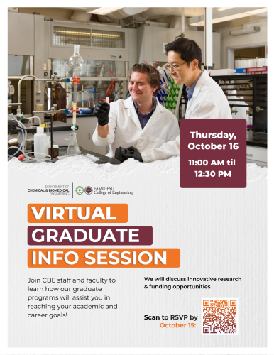 CBE Virtual Info Session flyer