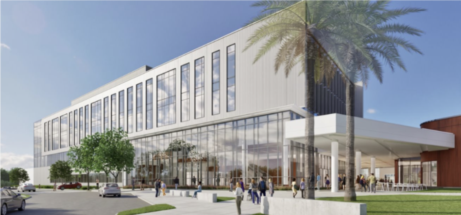Rendering photo of exterior Building C.