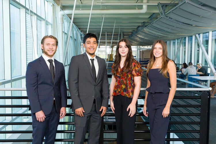 Team 202 L to R: Christian Gullett, Damian Morales, Cassidy Peters, Lily Rodgers