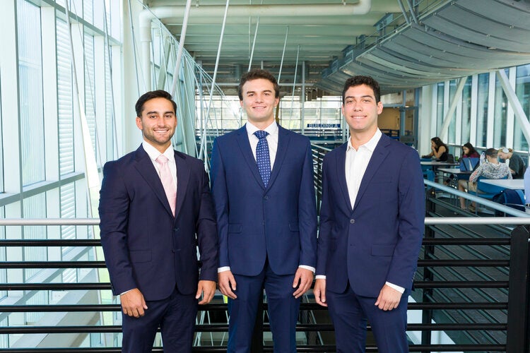 Team 207 L to R: Ryan Bertran, Ty Ficklin, Oliver Romanach