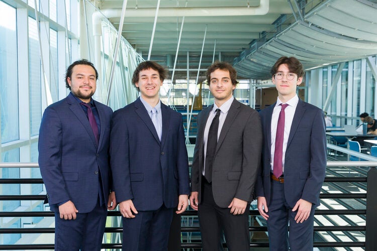 Team 115 L to R: Morgan De La Garza, Shelby Harrell, Jadon Morini, Raphael Ruiz