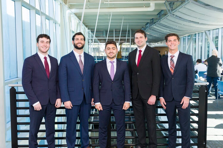 Team 216 L to R: Benjamin Golomb, Caco Grundler, Amir Kraishan, Mason Roddenberry, Jeffrey Williams