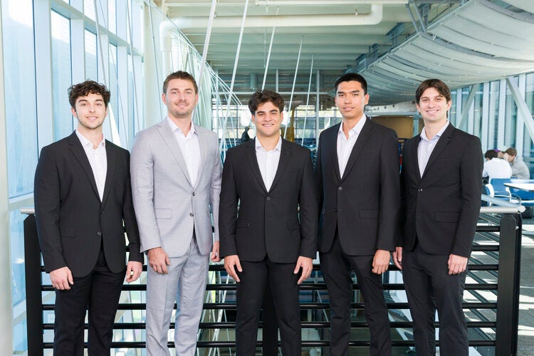 Members of Team 223 left to right:Blake Jagger, Owen Noyes, Marco Suarez, Uriel Trejo, Sean Turner