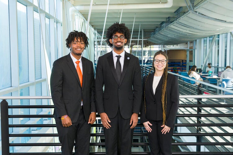 Members of Team 231 left to right:Johnny Fitz, Jeremiah Hopkins, Khia Norman