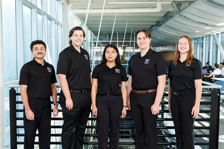 Members of Team 508 left to right: Joharvy Escalona, Jack Fillenwarth, Belen Melendez Parrales, Gavin Pufahl, Mikayla Schuller