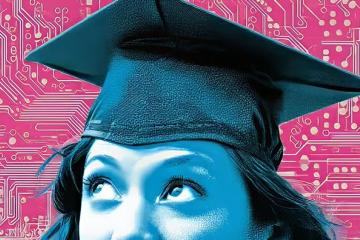 woman with graduation cap