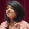 Madhuparna Roy, a Spring 2020 engineering doctoral graduate and the lead author of a paper that showed the possibility of using magnets to realign fibers inside a material being used for 3D printing.