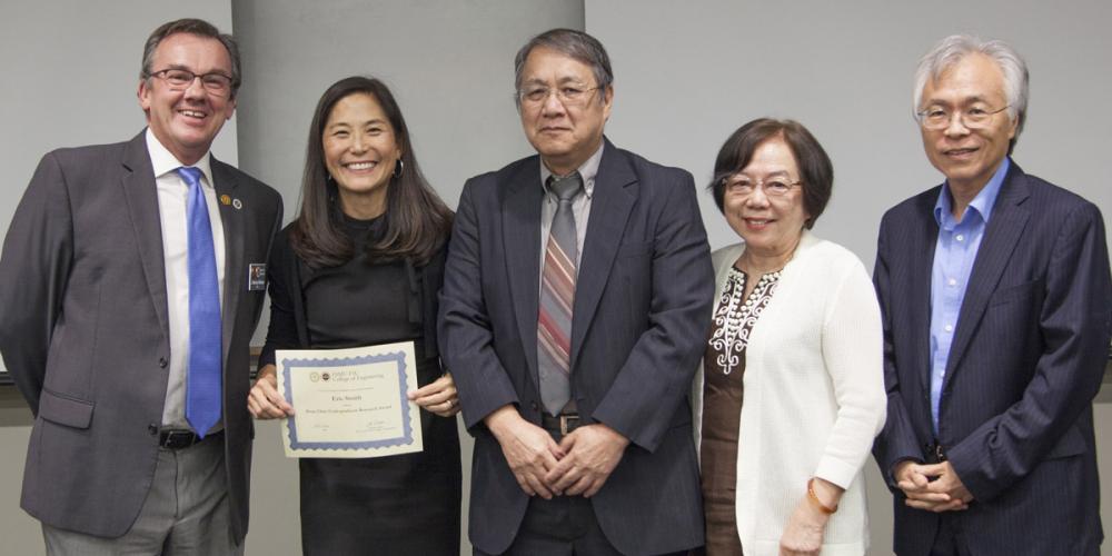 Dean Chen Undergraduate Research Award recipient