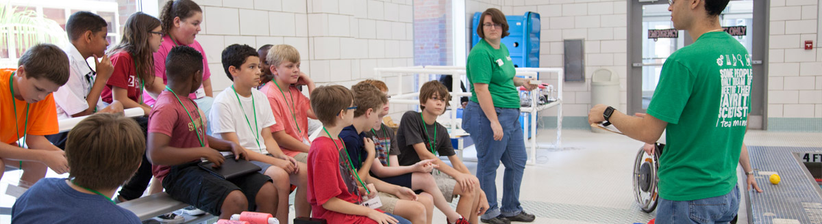 kids at STEAM summer camp