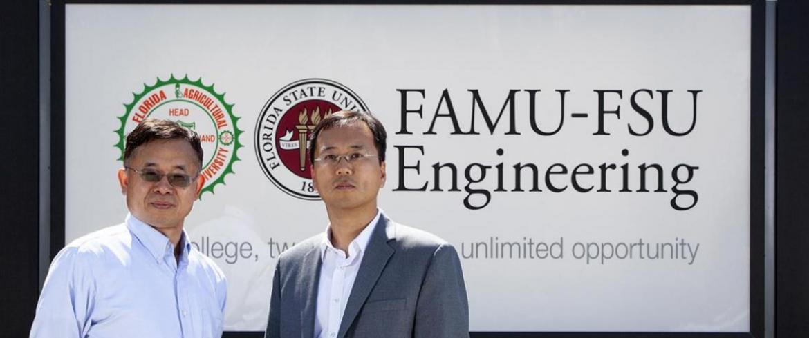 Xiuwen Lui and Sungmoon Jung at FAMU-FSU Engineering