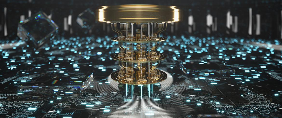 quantum computer illustration