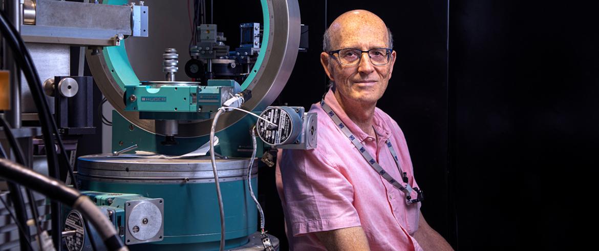 engineering professor theo siegrist in his lab at the national high magnetic field laboratory and famu-fsu engineering