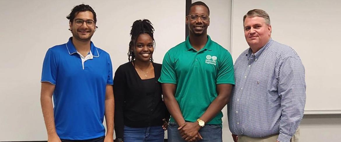 photo of student engineering team winners of marmon famu-fsu engineering innovate-a-thon 2023