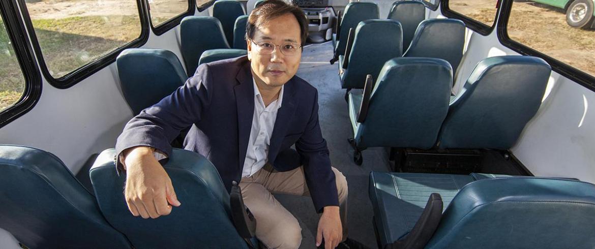 Sungmoon Jung studies cutaway bus design