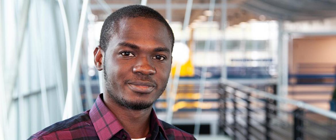 Grad student Olumide Aboiye was recognized for his outstanding paper