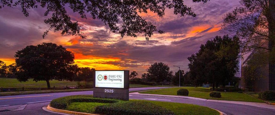 sign with sunset