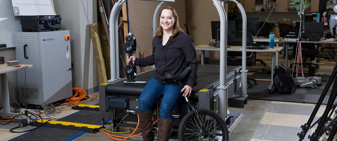 photo of famu-fsu engineering professor taylor higgins in robotics lab