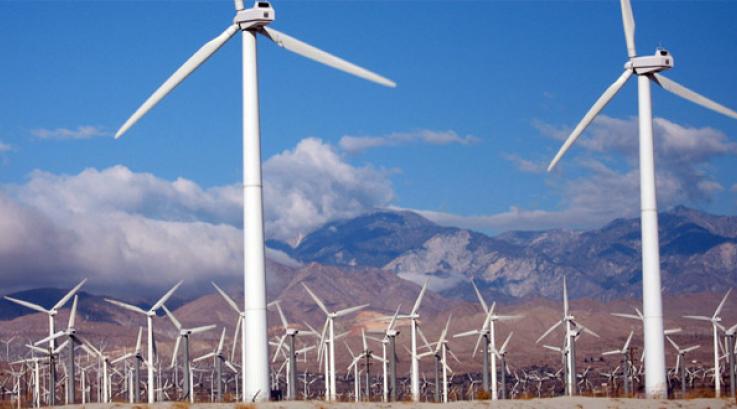 Giant windmill farm