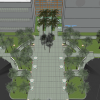 Improvements for main entrance off connector (facing golf course)