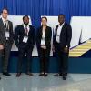 IME students Stefan Spiric, Marquese Pollard, Zhe Liu and Abiodun Oluwalowo