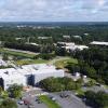 aerial view of college