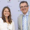 Rachel Rosko and engineering dean Dr. Murray Gibson