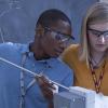students in lab