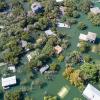 flooded town