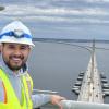 anwer al-kaimakchi atop sunshine skyway bridge