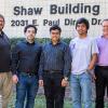 asc faculty and students in front of shaw building at famu-fsu college of engineering