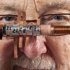 engineering researcher david larbalestier closeup with magnet