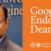 headshot of famu-fsu engineering dean suvranu de with words google endowed dean on orange