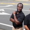 photo of famu-fsu engineering researchers antwi and ozguven in a turn zone with road markings