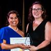 photo of amwake getting award
